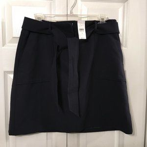 LoftTie Front Navy Mini Skirt Sz 8
